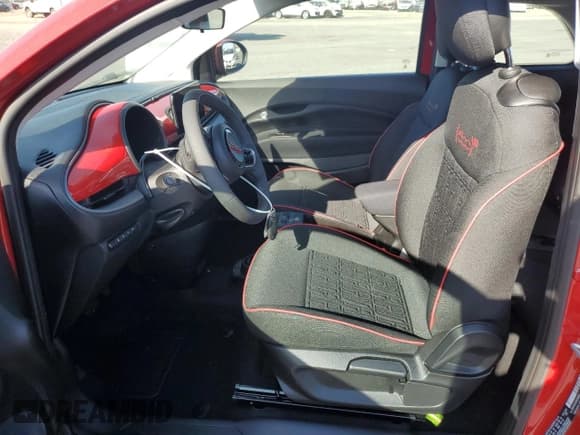 ✅ 2024 FIAT 500e INSPI(RED) • VIN: ZFAFFAA4XRX205823 • Lot: 75035344. Listed on Copart with 2,897 mi. Free auction sales archive from the USA and detailed vehicle history report at DreamBid. Image 7.