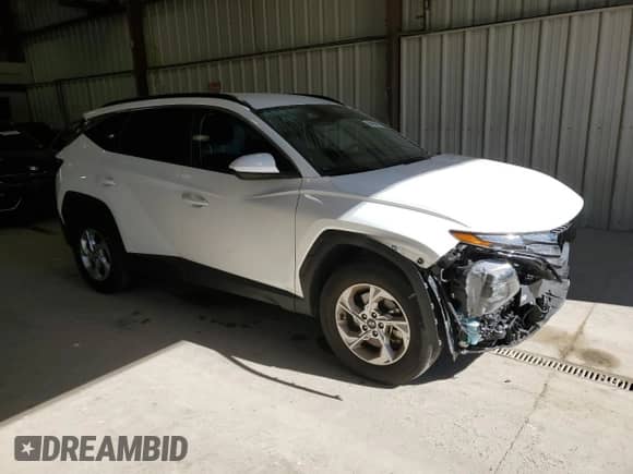 2024 Hyundai Tucson SEL with VIN 5NMJBCDE2RH341838, listed as a Copart auction lot 86464695 with 21,704 mi miles and Salvage title. Bid and sale history available at DreamBid. Image 4.