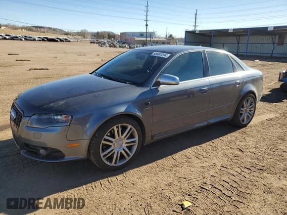 ✅ 2007 Audi S4 • VIN: WAUGL78E57A066169 • Lot: 85087294. Wystawiony na Copart z przebiegiem 150 190 mil. Bezpłatny archiwum sprzedaży aukcyjnych z USA i szczegółowy raport historii pojazdu na DreamBid. Zdjęcie 1.