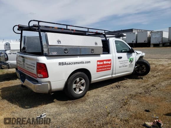 ✅ 2020 Ram 1500 Tradesman • VIN: 3C6JR6DG8LG169016 • Lot: 57226165. Listed on Copart with 148,266 mi. Free auction sales archive from the USA and detailed vehicle history report at DreamBid. Image 3.