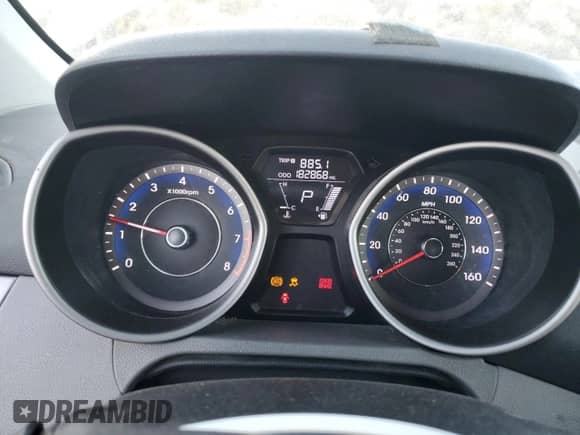 2012 Hyundai Elantra GLS with VIN KMHDH4AEXCU283351, listed as a Copart auction lot 83821414 with 182,868 mi miles and Salvage title. Bid and sale history available at DreamBid. Image 9.