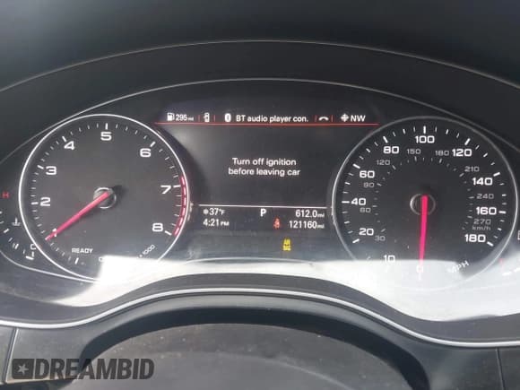 ✅ 2016 Audi A6 Premium • VIN: WAUCFAFC5GN197907 • Lot: 43665804. Listed on IAAI with 121,160 mi. Free auction sales archive from the USA and detailed vehicle history report at DreamBid. Image 7.