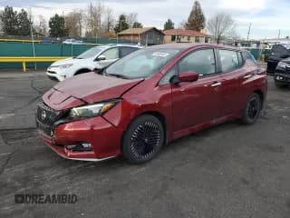 ✅ 2025 Nissan LEAF SV Plus • VIN: 1N4CZ1CV1SC550587 • Lot: 92480935. Listed on Copart with 16,359 mi. Free auction sales archive from the USA and detailed vehicle history report at DreamBid. Image 1.