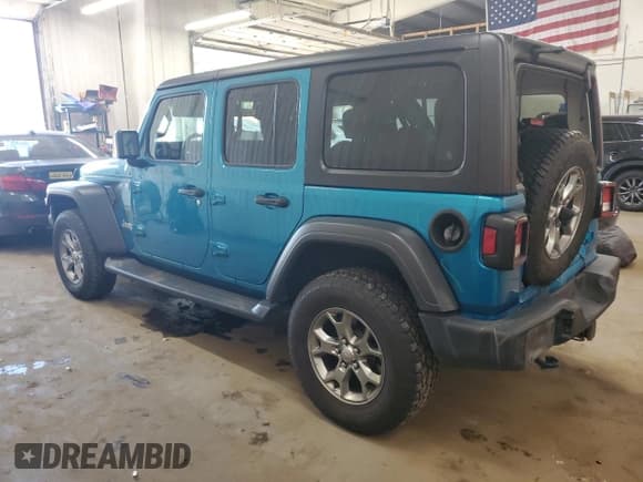 ✅ 2020 Jeep Wrangler Unlimited Sport S • VIN: 1C4HJXDG9LW205897 • Lot: 70797685. Listed on Copart with 135,264 mi. Free auction sales archive from the USA and detailed vehicle history report at DreamBid. Image 2.