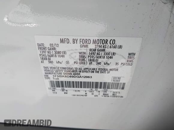 ✅ 2013 Ford Explorer XLT • VIN: 1FM5K8D89DGA12963 • Lot: 42272506. Wystawiony na IAAI z przebiegiem 96 356 mil. Bezpłatny archiwum sprzedaży aukcyjnych z USA i szczegółowy raport historii pojazdu na DreamBid. Zdjęcie 9.