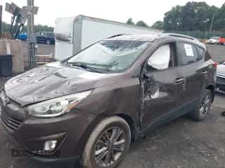 2014 Hyundai Tucson Limited with VIN KM8JU3AG4EU871212, listed as a IAAI auction lot 42869687 with 111,401 mi miles and . Bid and sale history available at DreamBid. Image 6.