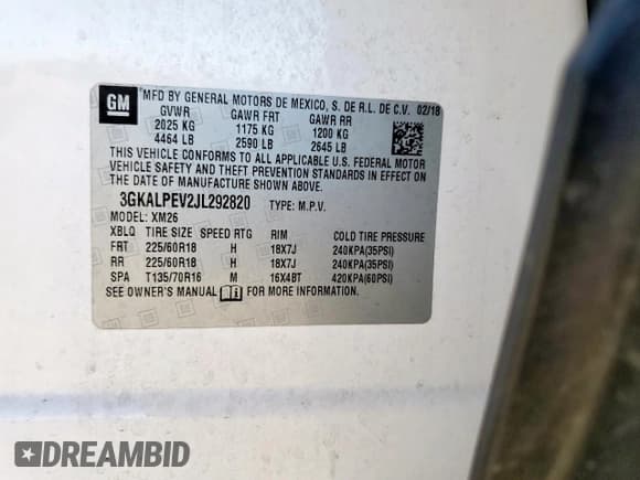 ✅ 2018 GMC Terrain SLT • VIN: 3GKALPEV2JL292820 • Lot: 91113685. Wystawiony na Copart z przebiegiem 142 053 mil. Bezpłatny archiwum sprzedaży aukcyjnych z USA i szczegółowy raport historii pojazdu na DreamBid. Zdjęcie 13.