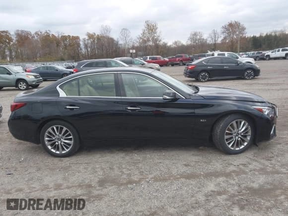 ✅ 2019 Infiniti Q50 Luxe • VIN: JN1EV7AR1KM553798 • Lot: 43673507. Listed on IAAI with 105,444 mi. Free auction sales archive from the USA and detailed vehicle history report at DreamBid. Image 13.
