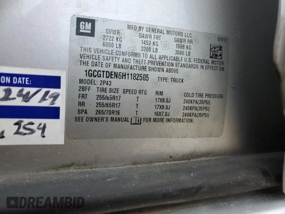 ✅ 2017 Chevrolet Colorado 4WD Z71 • VIN: 1GCGTDEN6H1182505 • Лот: 70742704. Опубликован ранее на Copart с пробегом 120 551 миль. Бесплатный доступ к архиву аукционных продаж из США и подробный отчёт об истории автомобиля на DreamBid. Изображение 12.