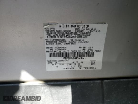 ✅ 2016 Ford Police Interceptor • VIN: 1FAHP2L85GG136806 • Lot: 80114174. Listed on Copart with 91,275 mi. Free auction sales archive from the USA and detailed vehicle history report at DreamBid. Image 12.