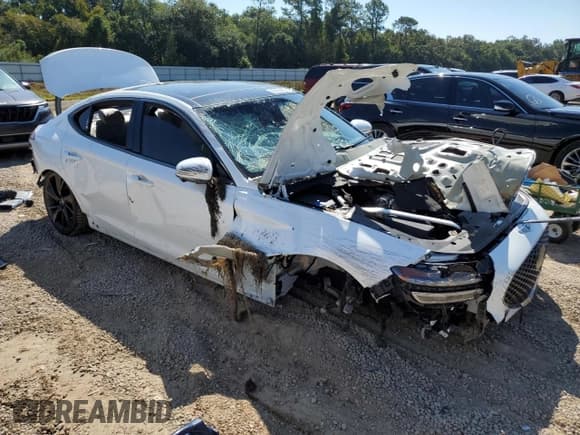 ✅ 2022 Genesis G70 3.3T • VIN: KMTG54TE0NU098804 • Lot: 82154705. Listed on Copart with Not provided. Free auction sales archive from the USA and detailed vehicle history report at DreamBid. Image 4.