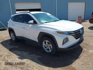 2022 Hyundai Tucson SEL with VIN 5NMJBCAE5NH150817, listed as a IAAI auction lot 43020188 with 79,671 mi miles and . Bid and sale history available at DreamBid. Image 1.