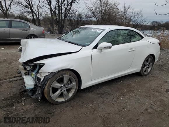 ✅ 2010 Lexus IS 250 C • VIN: JTHFF2C27A2509282 • Lot: 86063204. Listed on Copart with 109,297 mi. Free auction sales archive from the USA and detailed vehicle history report at DreamBid. Image 1.