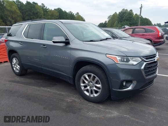 ✅ 2020 Chevrolet Traverse LT Cloth • VIN: 1GNERGKW5LJ196416 • Lot: 43304865. Wystawiony na IAAI z przebiegiem 127 451 mil. Bezpłatny archiwum sprzedaży aukcyjnych z USA i szczegółowy raport historii pojazdu na DreamBid. Zdjęcie 1.