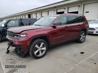 2021 Jeep Grand Cherokee Limited with VIN 1C4RJKBG5M8139137, listed as a Copart auction lot 61008875 with 38,307 mi miles and Salvage title. Bid and sale history available at DreamBid. Image 1.