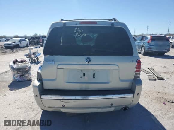 2005 Mercury Mariner Luxury с VIN 4M2CU56125DJ17538, выставлен на аукционе Copart как лот 46948345 с пробегом 158 277 миль миль и Списание • Salvage title. История ставок и продаж доступна на DreamBid. Изображение 6.