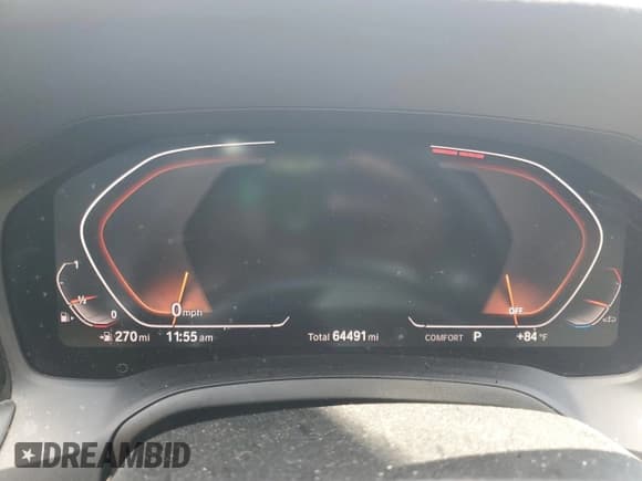 ✅ 2020 BMW 3 Series 330i • VIN: WBA5R1C00LFH66888 • Lot: 84805855. Listed on Copart with 64,491 mi. Free auction sales archive from the USA and detailed vehicle history report at DreamBid. Image 9.