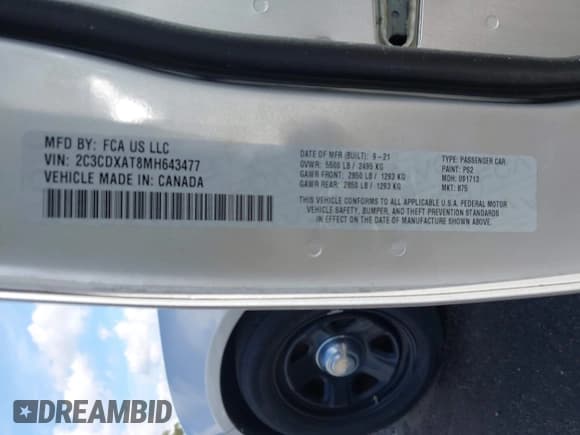 ✅ 2021 Dodge Charger Police • VIN: 2C3CDXAT8MH643477 • Lot: 43808691. Wystawiony na IAAI z przebiegiem 59 555 mil. Bezpłatny archiwum sprzedaży aukcyjnych z USA i szczegółowy raport historii pojazdu na DreamBid. Zdjęcie 9.