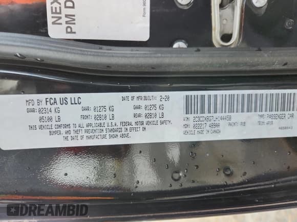 ✅ 2020 Dodge Charger SXT • VIN: 2C3CDXBG7LH144458 • Lot: 83989175. Wystawiony na Copart z przebiegiem 111 524 mil. Bezpłatny archiwum sprzedaży aukcyjnych z USA i szczegółowy raport historii pojazdu na DreamBid. Zdjęcie 13.