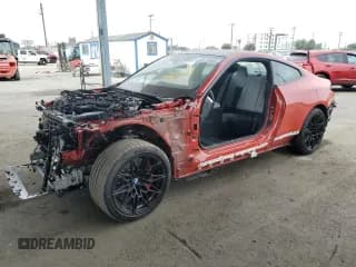 ✅ 2025 BMW M4 Competition xDrive • VIN: WBS33HK07SCT35640 • Lot: 63612045. Listed on Copart with 2,338 mi. Free auction sales archive from the USA and detailed vehicle history report at DreamBid. Image 1.