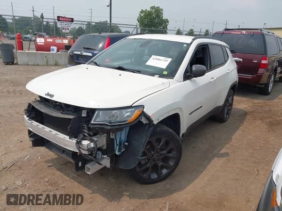 ✅ 2021 Jeep Compass 80th Anniversary • VIN: 3C4NJDEB5MT513242 • Lot: 42886749. Listed on IAAI with 44,362 mi. Free auction sales archive from the USA and detailed vehicle history report at DreamBid. Image 2.