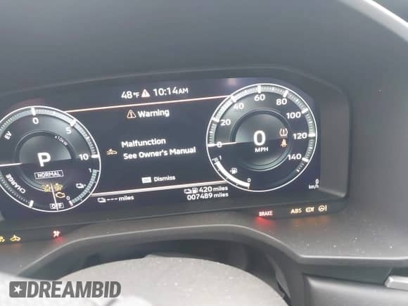 2023 Mitsubishi Outlander SE with VIN JA4T5UA99PZ019729, listed as a IAAI auction lot 41441515 with 7,489 mi miles and . Bid and sale history available at DreamBid. Image 7.