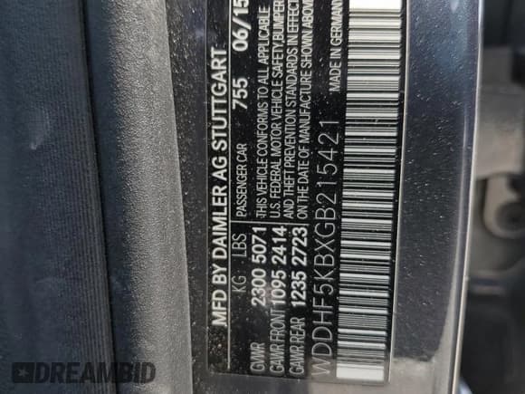 ✅ 2016 Mercedes-Benz E 350 Sport • VIN: WDDHF5KBXGB215421 • Lot: 65208085. Wystawiony na Copart z przebiegiem 116 693 mil. Bezpłatny archiwum sprzedaży aukcyjnych z USA i szczegółowy raport historii pojazdu na DreamBid. Zdjęcie 13.