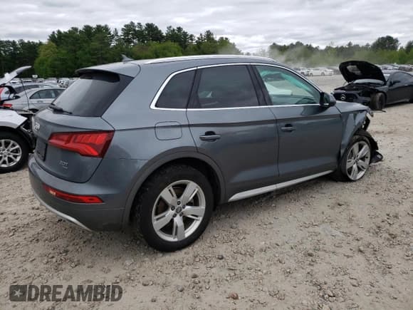 ✅ 2018 Audi Q5 Premium Plus • VIN: WA1BNAFY9J2109487 • Lot: 57653345. Listed on Copart with 47,518 mi. Free auction sales archive from the USA and detailed vehicle history report at DreamBid. Image 3.