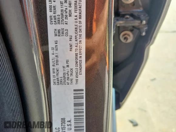 ✅ 2022 Ram 1500 Big Horn • VIN: 1C6RREFT3NN157308 • Lot: 80452495. Wystawiony na Copart z przebiegiem 56 904 mil. Bezpłatny archiwum sprzedaży aukcyjnych z USA i szczegółowy raport historii pojazdu na DreamBid. Zdjęcie 13.