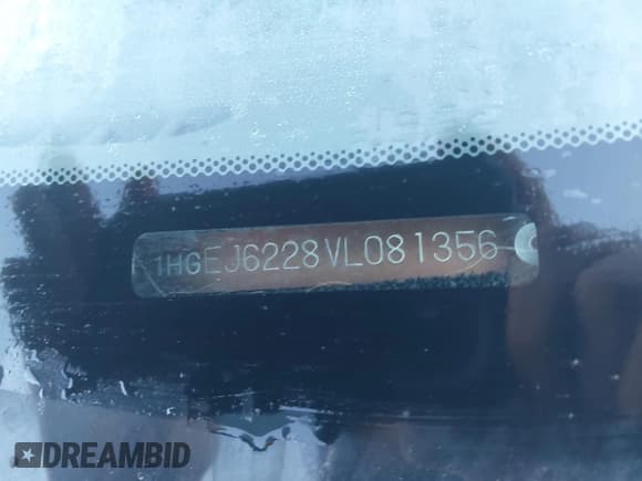 ✅ 1997 Honda Civic DX • VIN: 1HGEJ6228VL081356 • Лот: 43462851. Опубликован ранее на IAAI с пробегом 98 737 миль. Бесплатный доступ к архиву аукционных продаж из США и подробный отчёт об истории автомобиля на DreamBid. Изображение 9.