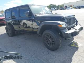 ✅ 2024 Jeep Wrangler Sport S • VIN: 1C4PJXDG7RW325735 • Lot: 41309348. Listed on IAAI with 3,577 mi. Free auction sales archive from the USA and detailed vehicle history report at DreamBid. Image 1.