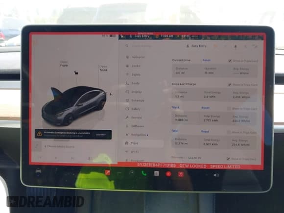 ✅ 2023 Tesla Model 3 Long Range • VIN: 5YJ3E1EB4PF713185 • Лот: 42966161. Опубликован ранее на IAAI с пробегом 12 374 миль. Бесплатный доступ к архиву аукционных продаж из США и подробный отчёт об истории автомобиля на DreamBid. Изображение 7.