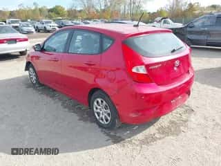 2014 Hyundai Accent GS with VIN KMHCT5AEXEU166890, listed as a IAAI auction lot 43489303 with 109,301 mi miles and . Bid and sale history available at DreamBid. Image 3.