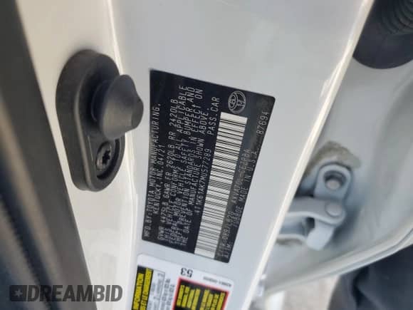 2021 Toyota Camry XSE with VIN 4T1K61AK7MU577289, listed as a Copart auction lot 70579775 with 49,345 mi miles and Salvage title. Bid and sale history available at DreamBid. Image 12.