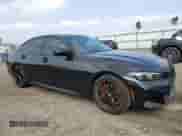 2024 BMW 3 Series M340i with VIN 3MW49FS04R8E28399, listed as a Copart auction lot 51360615 with 20,644 mi miles and Salvage title. Bid and sale history available at DreamBid. Image 4.