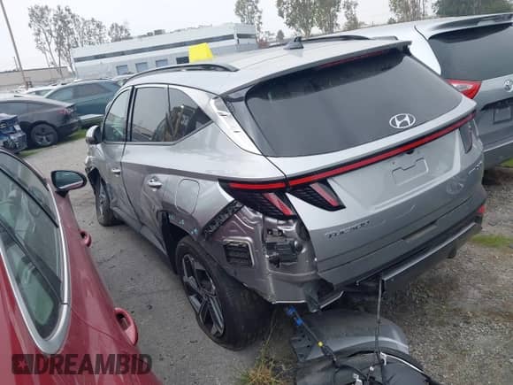 2024 Hyundai Tucson Limited with VIN KM8JECD15RU152271, listed as a IAAI auction lot 43496859 with 25,884 mi miles and . Bid and sale history available at DreamBid. Image 3.