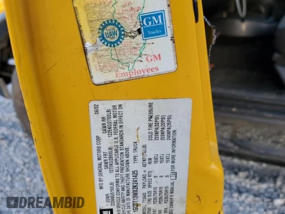 ✅ 2002 Chevrolet S-10 LS • VIN: 1GCDT13WX2K241425 • Лот: 76475524. Опубликован ранее на Copart с пробегом 192 216 миль. Бесплатный доступ к архиву аукционных продаж из США и подробный отчёт об истории автомобиля на DreamBid. Изображение 14.