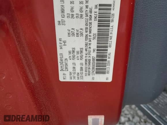 2006 Dodge Dakota ST z VIN 1D7HE28K66S509857, wystawiony jako Copart lot #63910594 z przebiegiem 216 921 mil mil oraz Szkoda całkowita • Salvage title. Historia ofert i sprzedaży dostępna na DreamBid. Obrazek 14.