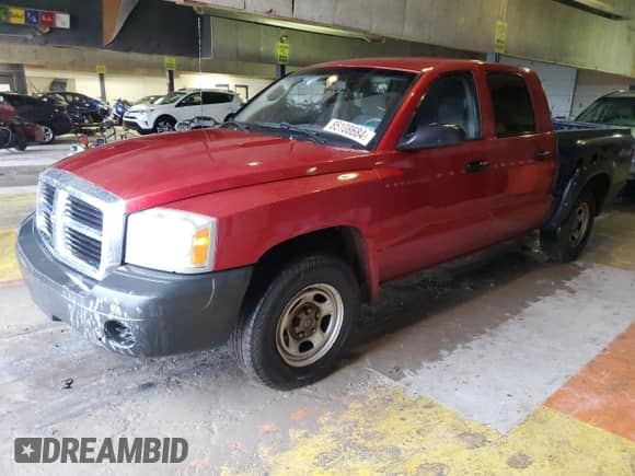 2006 Dodge Dakota ST z VIN 1D7HE28K36S592924, wystawiony jako Copart lot #85108684 z przebiegiem Nie podano mil oraz Szkoda całkowita • Salvage title. Historia ofert i sprzedaży dostępna na DreamBid. Obrazek 1.