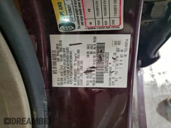 ✅ 2011 Ford Fusion S • VIN: 3FAHP0GAXBR260203 • Лот: 93601985. Опубликован ранее на Copart с пробегом 215 661 миль. Бесплатный доступ к архиву аукционных продаж из США и подробный отчёт об истории автомобиля на DreamBid. Изображение 12.