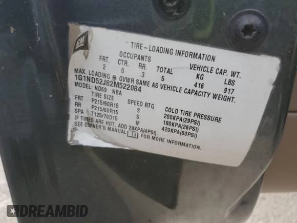 2003 Chevrolet Malibu LS with VIN 1G1NE52J13M668115, listed as a Copart auction lot 67081594 with 146,483 mi miles and Salvage title. Bid and sale history available at DreamBid. Image 14.