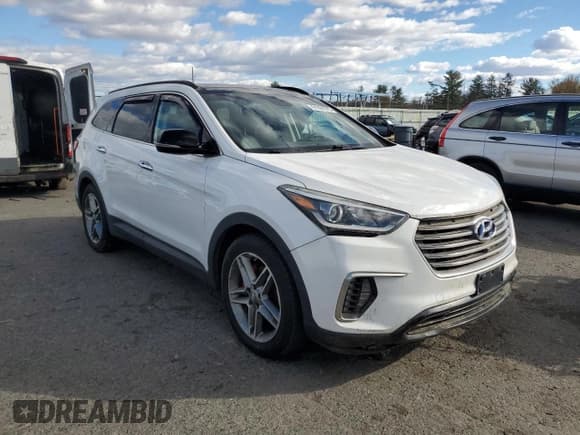 ✅ 2017 Hyundai Santa Fe SE Ultimate • VIN: KM8SRDHF2HU180726 • Lot: 91892915. Listed on Copart with 77,925 mi. Free auction sales archive from the USA and detailed vehicle history report at DreamBid. Image 4.