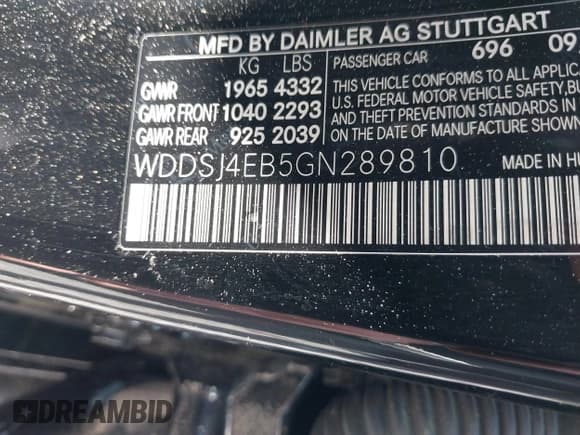 ✅ 2016 Mercedes-Benz CLA 250 • VIN: WDDSJ4EB5GN289810 • Lot: 42209743. Wystawiony na IAAI z przebiegiem 76 938 mil. Bezpłatny archiwum sprzedaży aukcyjnych z USA i szczegółowy raport historii pojazdu na DreamBid. Zdjęcie 9.