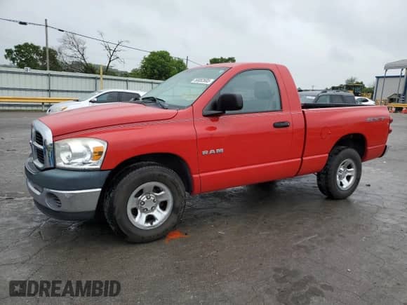 2008 Dodge 1500 ST с VIN 1D7HA16K48J122614, выставлен на аукционе Copart как лот 58082685 с пробегом 140 336 миль миль и Списание • Salvage title. История ставок и продаж доступна на DreamBid. Изображение 1.