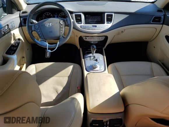 2011 Hyundai Genesis with VIN KMHGC4DEXBU120978, listed as a Copart auction lot 85598515 with 107,128 mi miles and Salvage title. Bid and sale history available at DreamBid. Image 8.