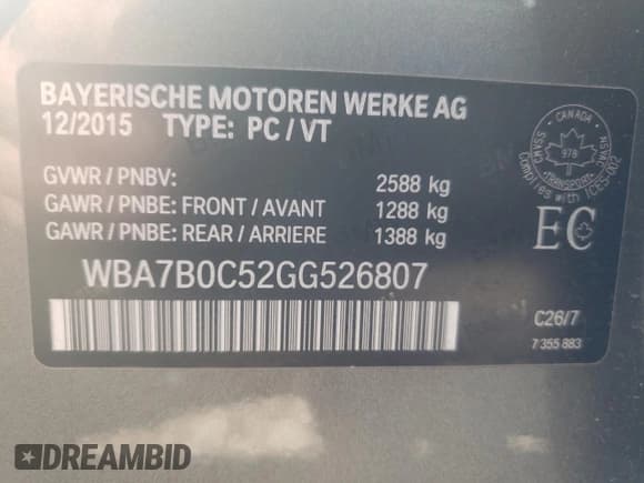 ✅ 2016 BMW 7 Series 750i xDrive • VIN: WBA7B0C52GG526807 • Lot: 48414035. Wystawiony na Copart z przebiegiem Nie podano. Bezpłatny archiwum sprzedaży aukcyjnych z USA i szczegółowy raport historii pojazdu na DreamBid. Zdjęcie 10.