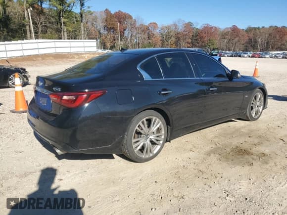 ✅ 2018 Infiniti Q50 Sport • VIN: JN1EV7AP4JM357173 • Lot: 93441605. Listed on Copart with 77,546 mi. Free auction sales archive from the USA and detailed vehicle history report at DreamBid. Image 3.