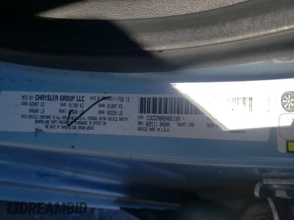 ✅ 2013 Dodge Avenger SE • VIN: 1C3CDZAB0DN661160 • Lot: 85726174. Wystawiony na Copart z przebiegiem 195 615 mil. Bezpłatny archiwum sprzedaży aukcyjnych z USA i szczegółowy raport historii pojazdu na DreamBid. Zdjęcie 12.