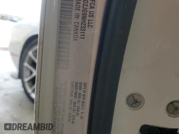 ✅ 2022 Dodge Challenger GT • VIN: 2C3CDZJG9NH233111 • Lot: 59876534. Wystawiony na Copart z przebiegiem 45 205 mil. Bezpłatny archiwum sprzedaży aukcyjnych z USA i szczegółowy raport historii pojazdu na DreamBid. Zdjęcie 13.