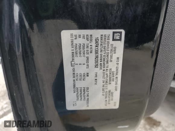 ✅ 2007 GMC Yukon SLE • VIN: 1GKFK13067R235762 • Lot: 90793175. Listed on Copart with Not provided. Free auction sales archive from the USA and detailed vehicle history report at DreamBid. Image 14.